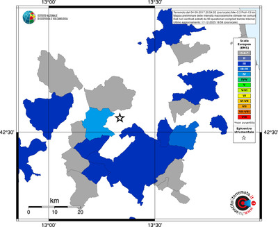 Mappa EMS - territori comuni