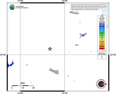 Mappa MCS - territori località