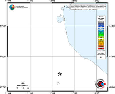 Mappa EMS - territori località