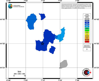 Mappa EMS - territori comuni