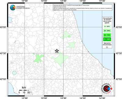 Mappa territorio comunale con almeno 3 questionari