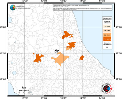 Mappa territorio comunale con almeno 3 questionari