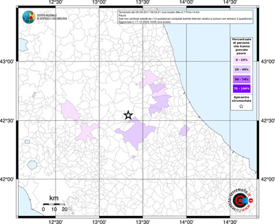 Mappa territorio comunale con almeno 3 questionari