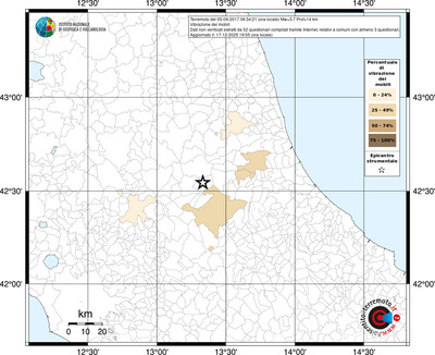 Mappa territorio comunale con almeno 3 questionari