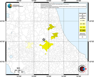 Mappa territorio comunale con almeno 3 questionari