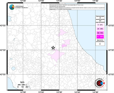Mappa territorio comunale con almeno 3 questionari