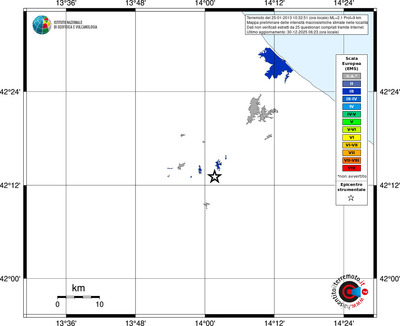 Mappa EMS - territori località