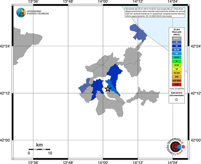Mappa MCS - territori comuni