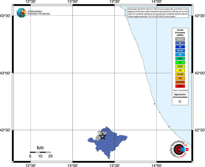 Mappa EMS - territori comuni