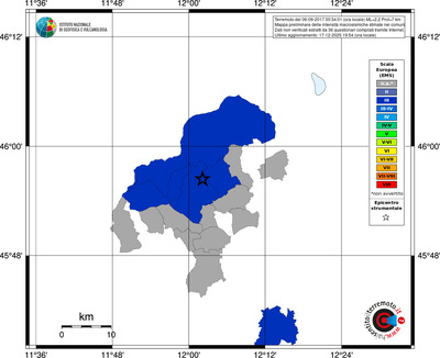 Mappa EMS - territori comuni