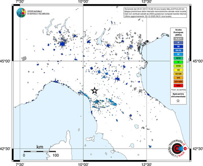 Mappa EMS - territori località
