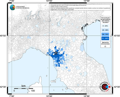 Mappa territorio comunale con almeno 3 questionari