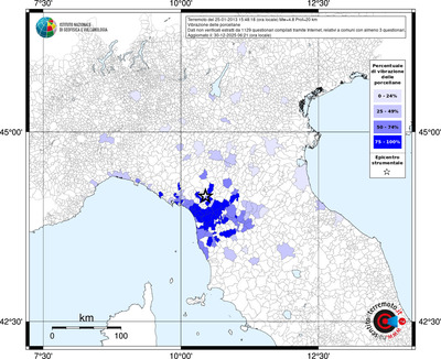 Mappa territorio comunale con almeno 3 questionari