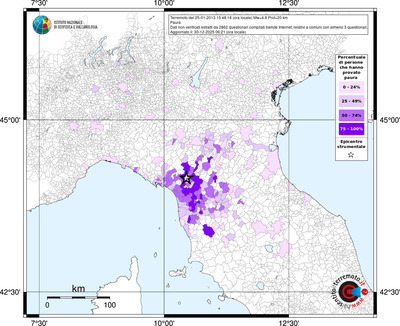 Mappa territorio comunale con almeno 3 questionari