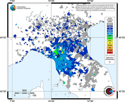 Mappa EMS - territori comuni
