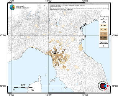 Mappa territorio comunale con almeno 3 questionari