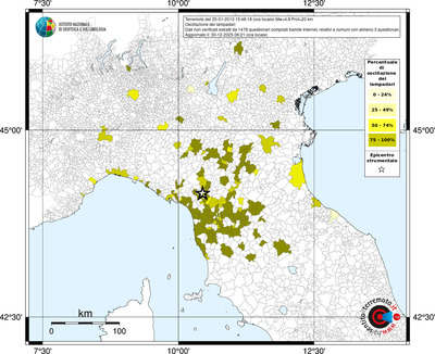 Mappa territorio comunale con almeno 3 questionari