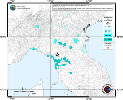 Mappa territorio comunale con almeno 3 questionari