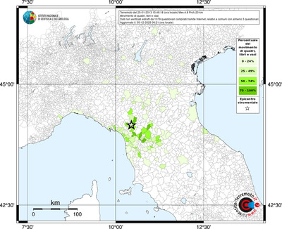 Mappa territorio comunale con almeno 3 questionari