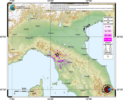 Mappa comuni con almeno 3 questionari