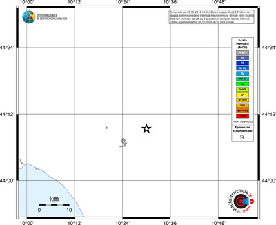 Mappa MCS - territori località