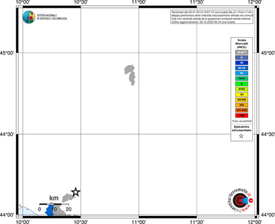 Mappa MCS - territori comuni