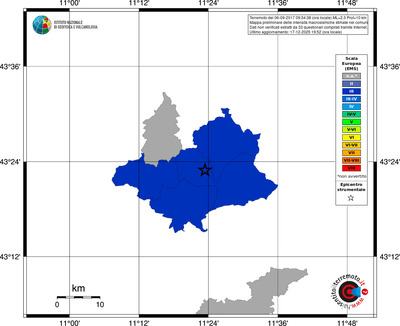 Mappa EMS - territori comuni