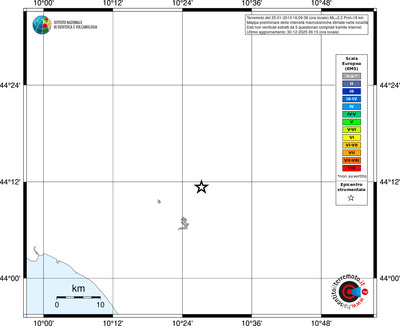 Mappa EMS - territori località