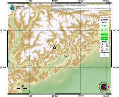 Mappa comuni con almeno 3 questionari