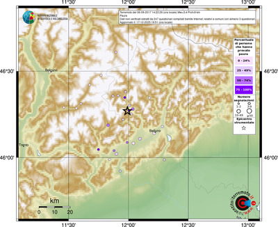 Mappa comuni con almeno 3 questionari