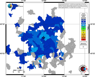 Mappa EMS - territori comuni