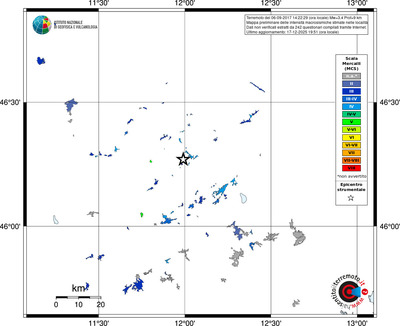 Mappa MCS - territori località