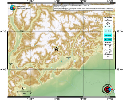 Mappa comuni con almeno 3 questionari