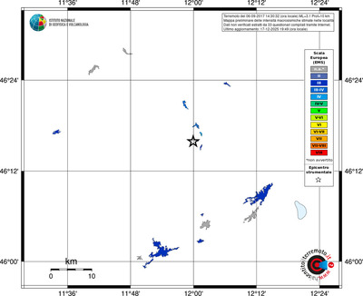 Mappa EMS - territori località