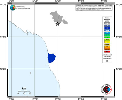 Mappa EMS - territori comuni