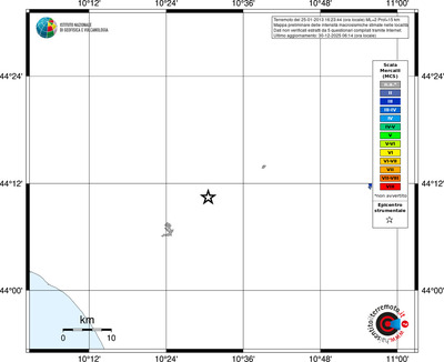 Mappa MCS - territori località