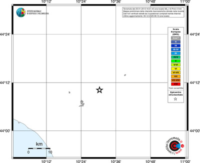 Mappa EMS - territori località