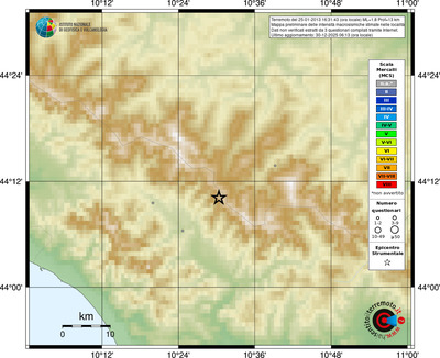 Mappa MCS - località