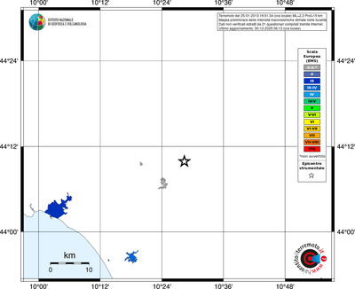 Mappa EMS - territori località