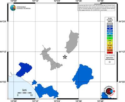 Mappa EMS - territori comuni