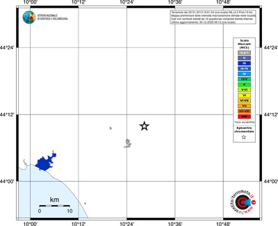 Mappa MCS - territori località
