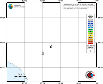 Mappa EMS - territori località