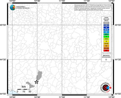 Mappa MCS riferita ai limiti comunali