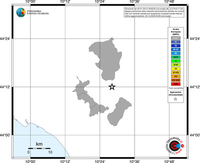 Mappa EMS - territori comuni