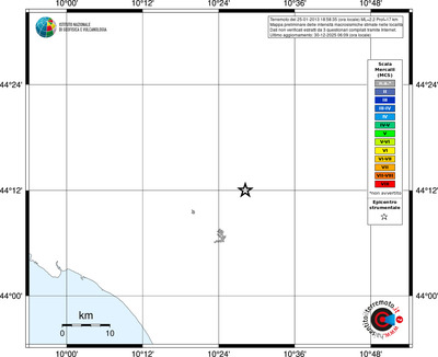Mappa MCS - territori località