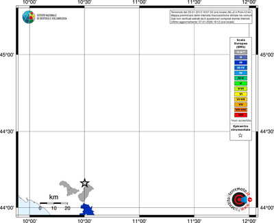 Mappa EMS - territori comuni