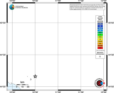 Mappa MCS - territori località