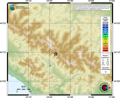 Mappa EMS - località