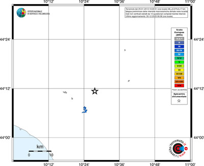 Mappa EMS - territori località