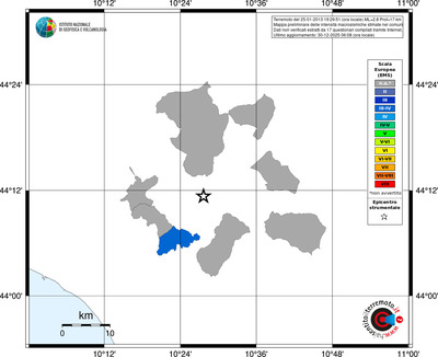 Mappa EMS - territori comuni